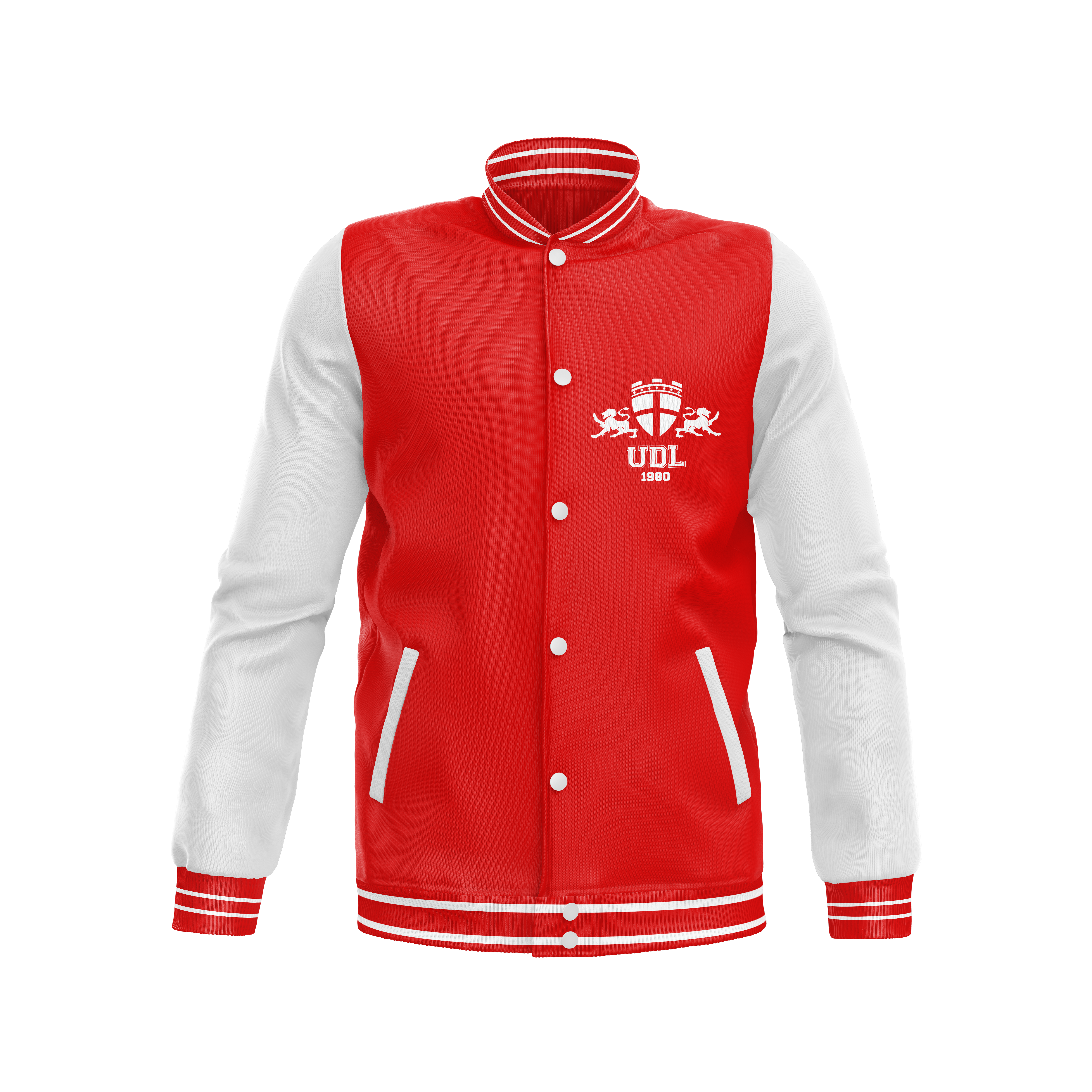 Chamarra Universitaria Roja XL