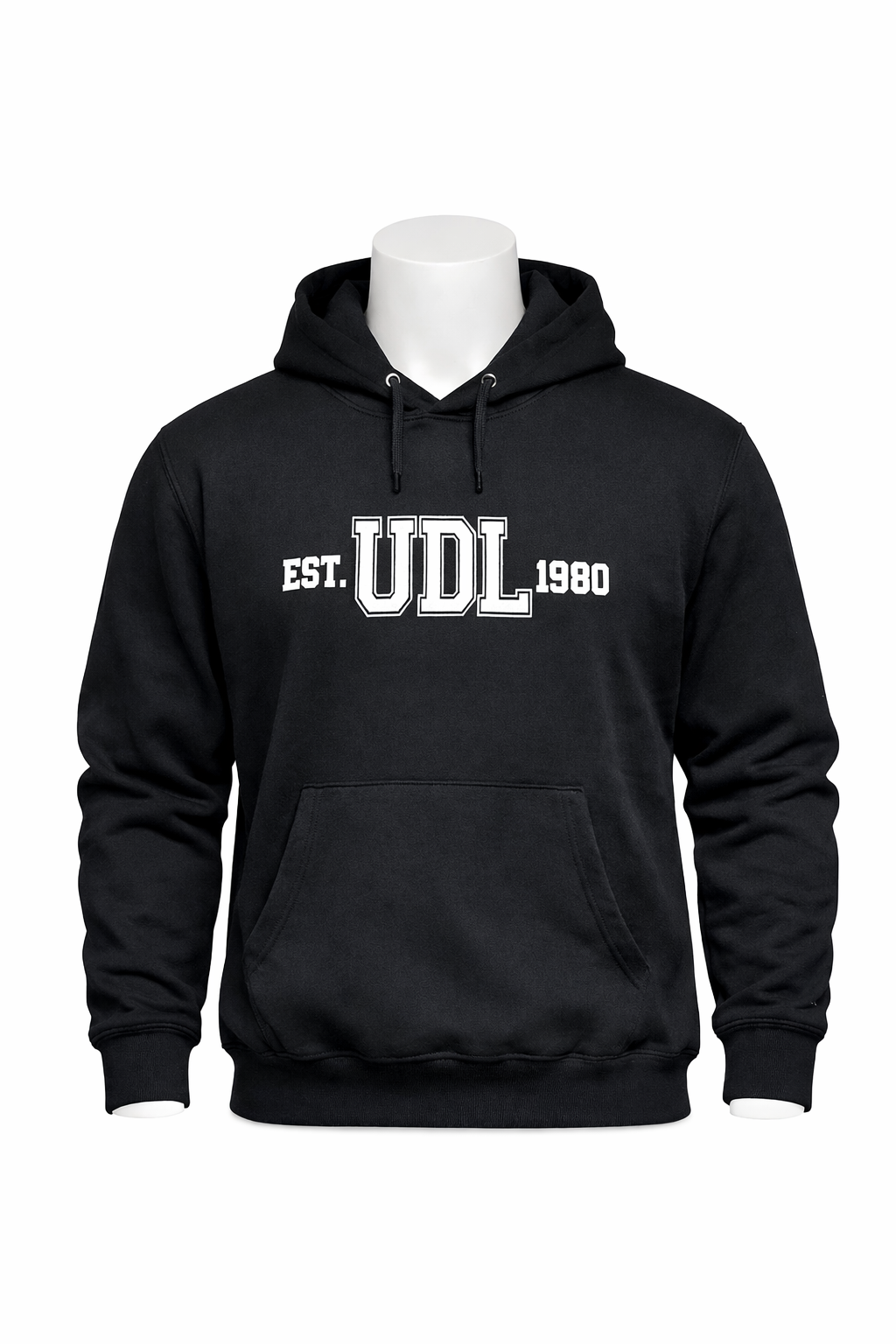 Sudadera Bordada Negra UDL XL