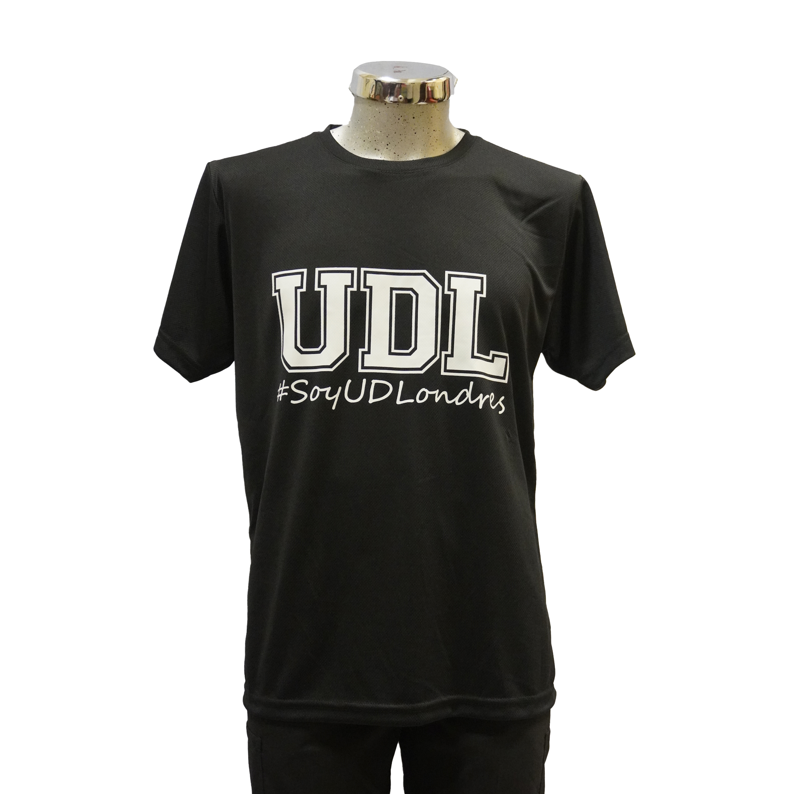 Playera  Deportiva Dry Fit Negra CH