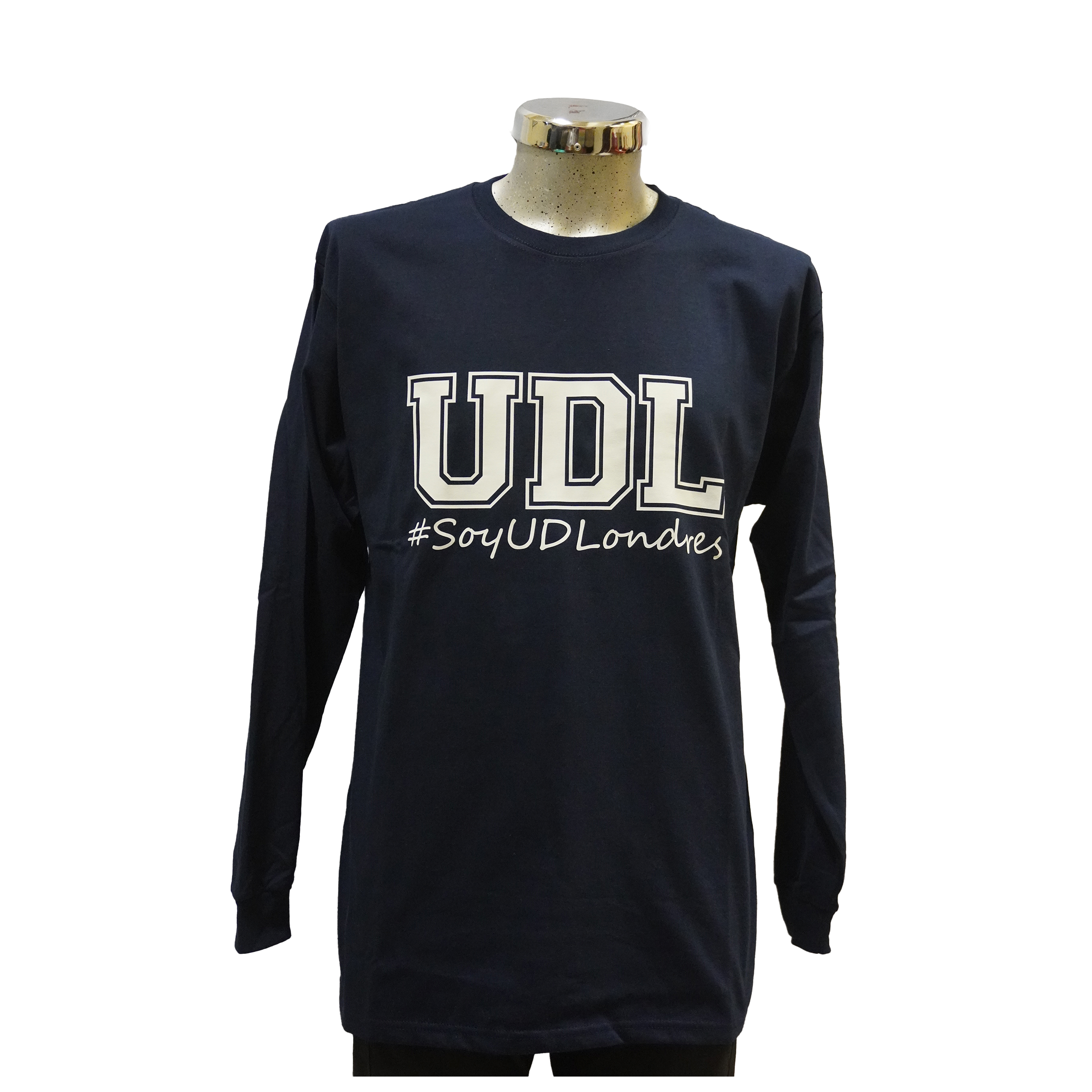 Playera manga larga Azul marino G