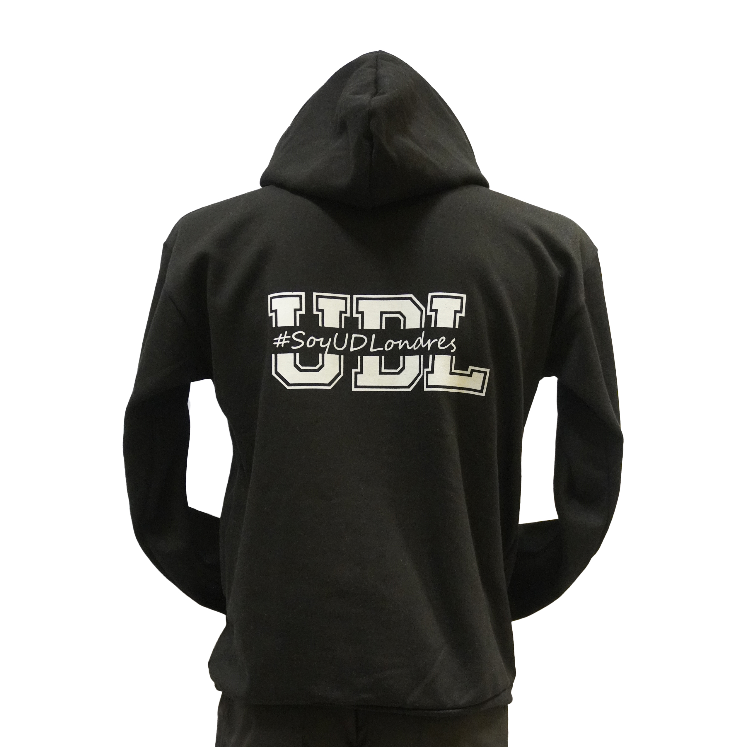 Sudadera Negra CH logo espalda con cierre