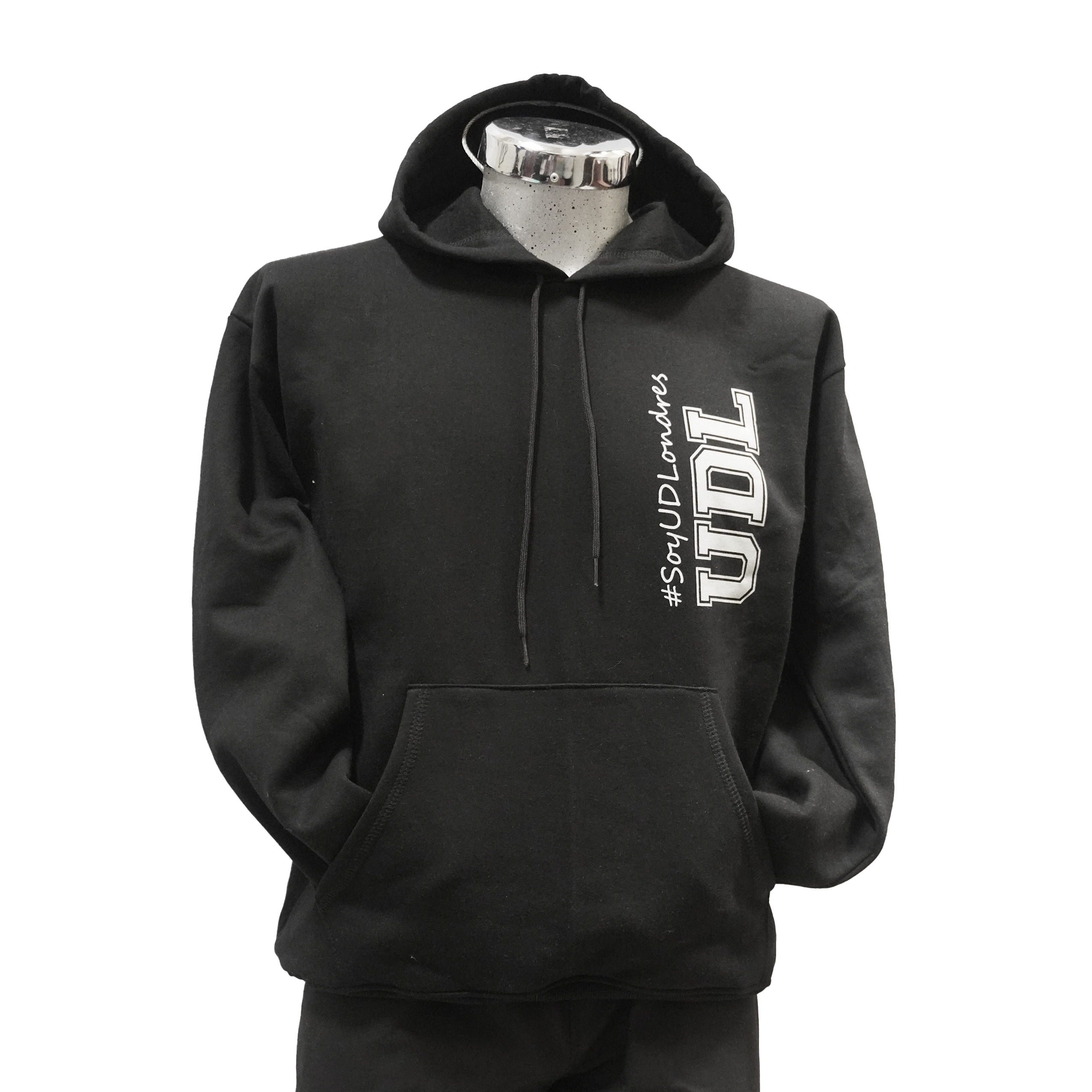 Sudadera Negra G logo vertical