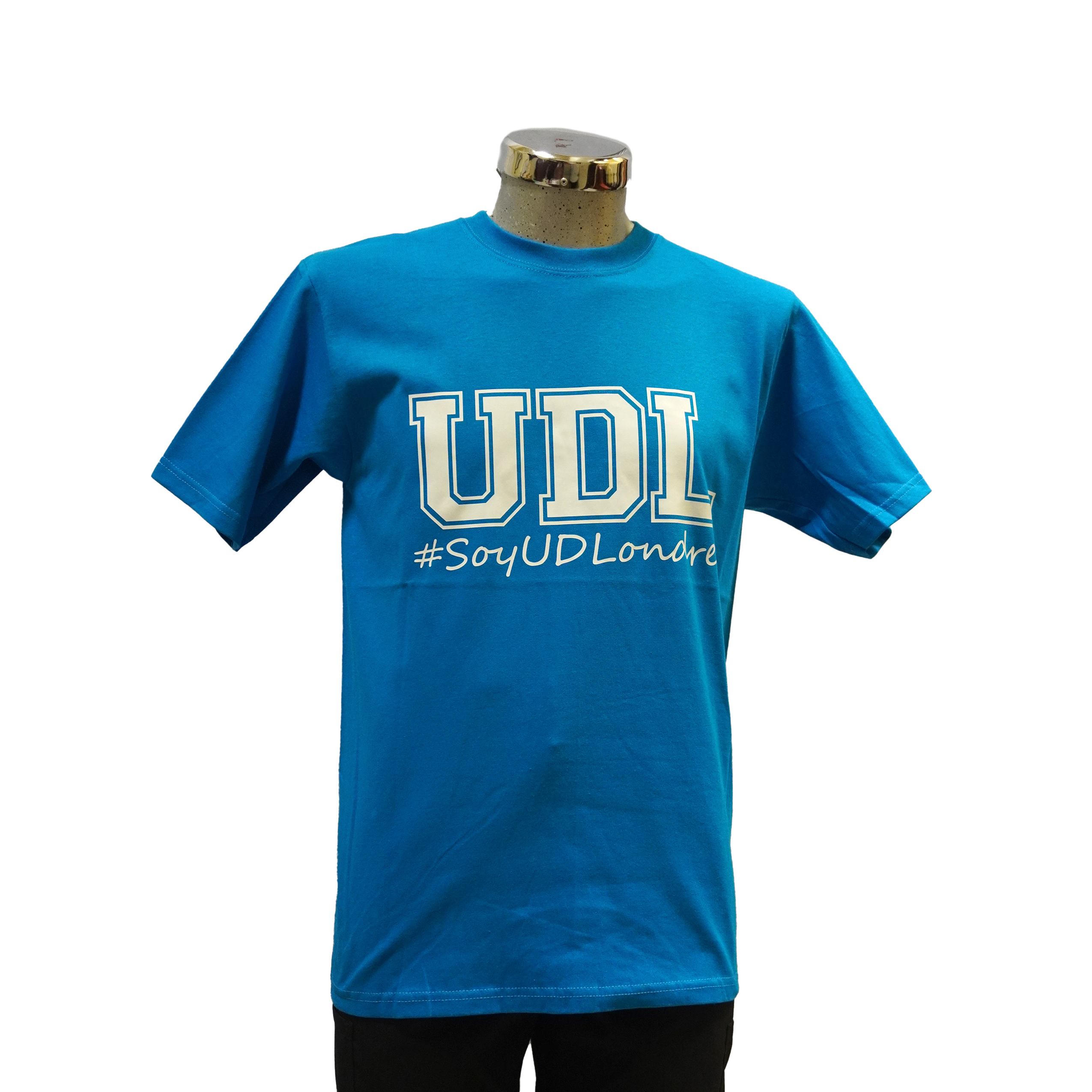 Playera cuello redondo Azul celeste M